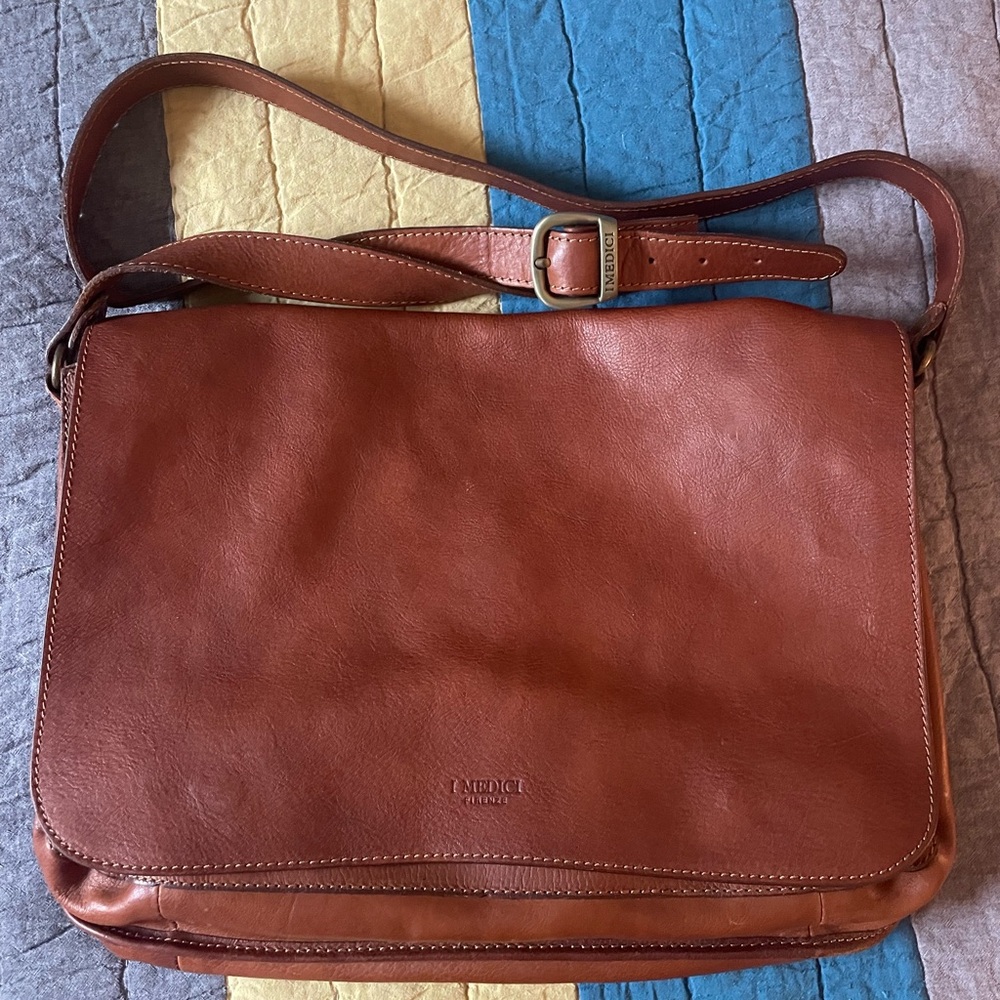 I Medici Firenze Italian Leather Crossbody Bag